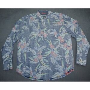 Tommy Bahama Mirage Floral Classic Fit‎ Print Linen Button-Up Linen Shirt Mens M